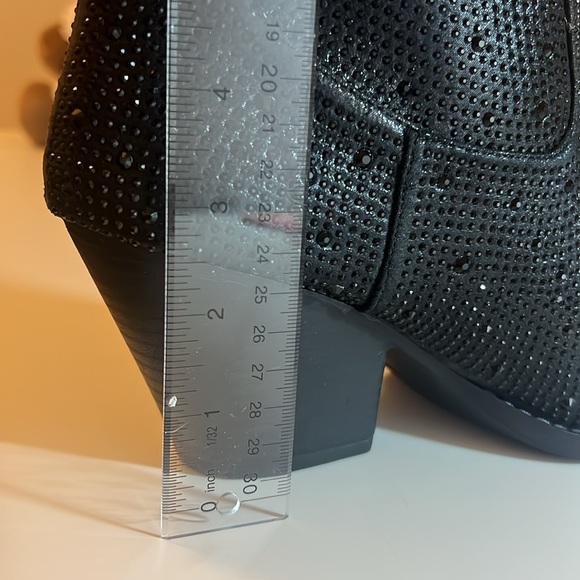 Black Rhinestone Boots - Picture 4 of 6